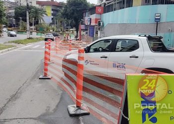 [BRK] Modernização e ampliação da rede de esgoto na Av. Francisco Lacerda de Aguiar avançam no sentido à rodoviária