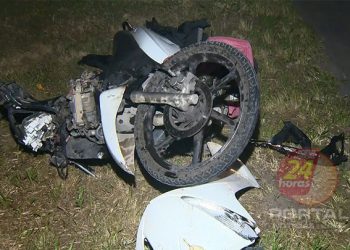 [ACIDENTE] Três pessoas ficam feridas em batida entre motos no ES