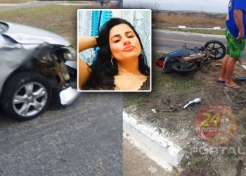 [Acidente fatal] Mulher bate em Corolla e morre no Trevo de Jacarandá, em Marataízes-ES
