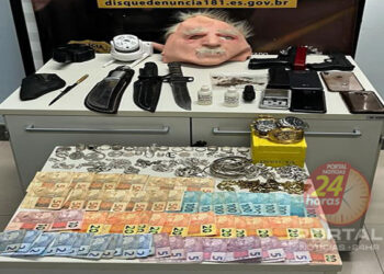 PC apreende R$ 64 mil em objetos e prende dois irmãos em Muniz Freire-ES
