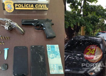 [Operação Zelumen] Suspeitos de trocarem tiro são detidos no Litoral Sul do Estado; VÍDEO