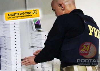 [Roubados] Veja o que foi recuperado pela PRF em apreensão milionária de Iphones; VÍDEO