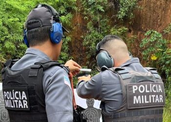 9° BPM realiza instrução de tiro aos militares em Cachoeiro