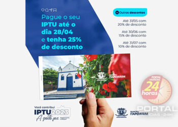 [Itapemirim] IPTU com desconto de 25% só até 28 de abril