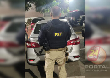 PRF recupera veículo roubado no ES após fuga perigosa