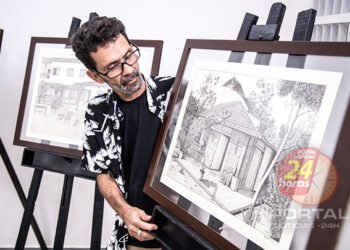 [20 telas em grafite] Exposição Poesia em Preto e Branco estará no trajeto dos Passos de Anchieta-ES