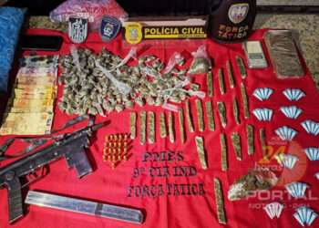 [Flagrante] Suspeito de tráfico e posse ilegal de arma é preso em Marataízes-ES