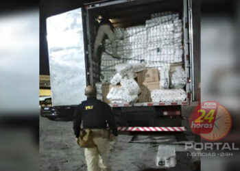 [Destino Vitória-ES] PRF prende contrabandista transportando 250 mil maços de cigarros; carga avaliada em 875 mil reais