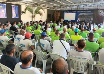 BRK reúne funcionários para falar sobre prevenção de acidentes e qualidade de vida no trabalho