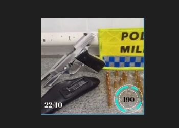 [Itapemirim] PM detém suspeito por porte ilegal de arma de fogo