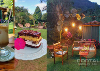 [Alfredo Chaves] Cafeteria nas montanhas com cardápio de primavera