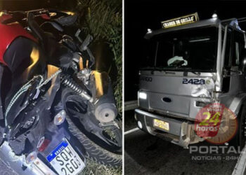[BR 101] Motociclista morre em acidente com caminhão em Rio Novo do Sul-ES