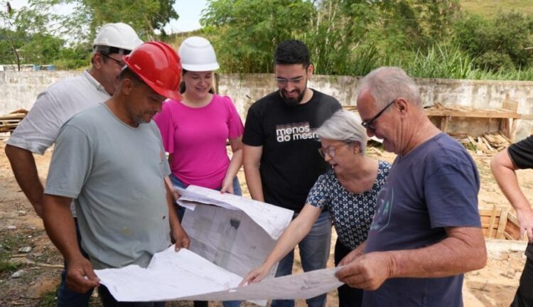 Obras de construção de novo Cras avançam no interior de Cachoeiro