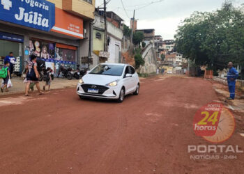 [Após obras] Trecho da Linha Vermelha é liberado para o tráfego de veículos, em Cachoeiro