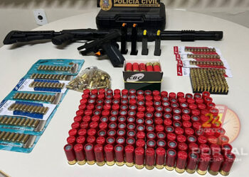 PC apreende duas armas de fogo e mais de 460 munições no ES