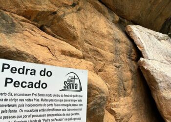 [Iúna] Pedra do Pecado atrai fiéis e estimula o turismo religioso em Água Santa