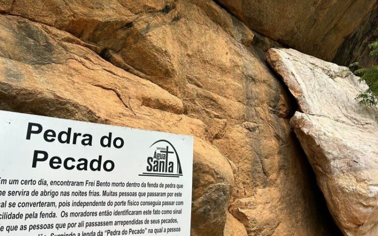 [Iúna] Pedra do Pecado atrai fiéis e estimula o turismo religioso em Água Santa