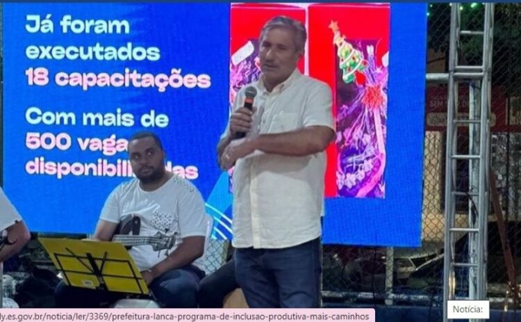 [Kennedy] Prefeitura lança programa de inclusão produtiva “Mais Caminhos”