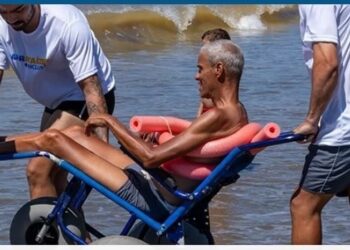 Projeto “Marataízes + inclusão” abre atividades do verão na Praia Central de Marataízes