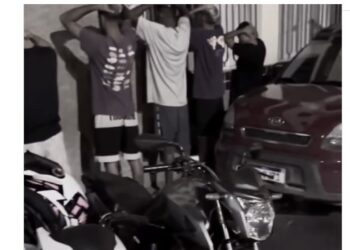 [Flagra] PM apreende 11 motos em noite de ‘rolezinho’ no Aquidaban