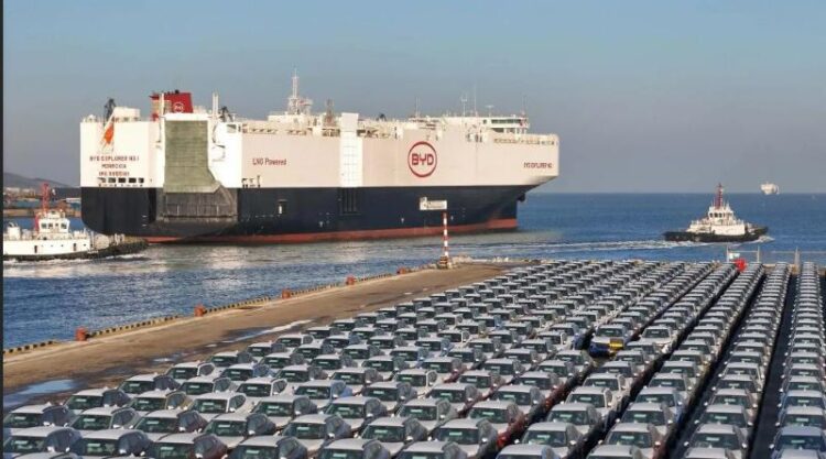 [Vila Velha] BYD inaugura navio próprio para exportar veículos elétricos e híbridos