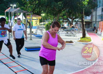 [Cachoeiro] Prefeitura entrega revitalização de academia ao ar livre da Praça de Fátima