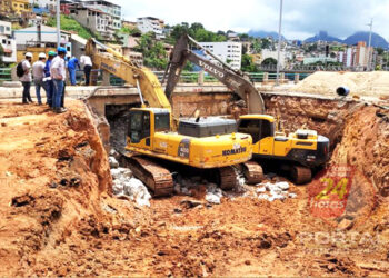 [Macrodrenagem] Obras avançam na avenida Beira Rio em Cachoeiro