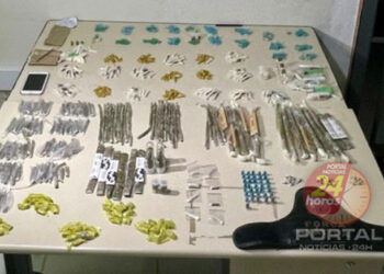 PM apreende grande quantidade de drogas em Vitória