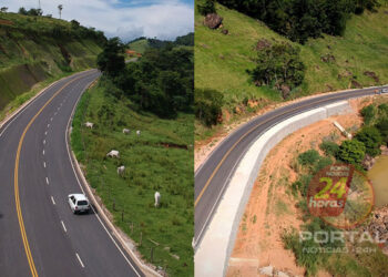 [Estado] Obras na ES-181, em Muniz Freire, seguem a todo vapor