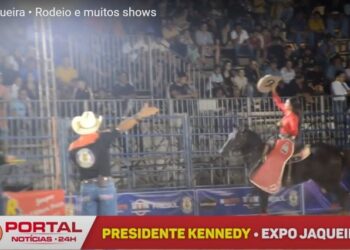 [Vídeos] Noite de casa cheia com Rodeio Piaçu e show nacional na 32ª Expo Jaqueira
