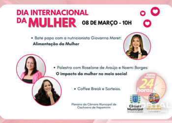 [Cachoeiro] Ouvidoria da Mulher promove evento especial neste 08 de março, na Câmara Municipal