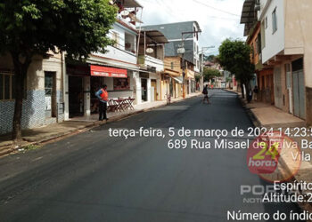 [Investimento] DER-ES realiza recuperação asfáltica em Alegre (ES)