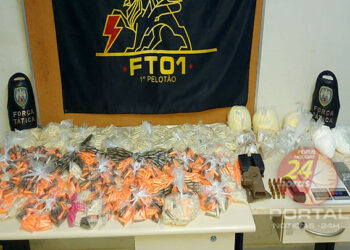 [Capital] Polícia Militar apreende mais de três mil pinos de cocaína