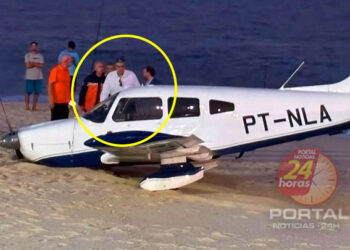 Avião com presidente da OAB do ES faz pouso forçado em praia de Maricá (RJ)