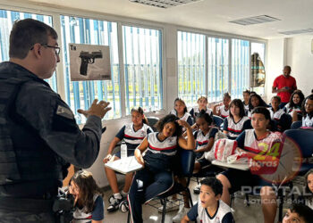 [Vila Velha] Anjos da Guarda: Alunos têm aula na sede da Guarda Municipal