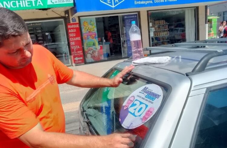 [Eleições 2024] Mais de 500 carros e motos participam de adesivaço de Marquinhos e Edinho em Anchieta