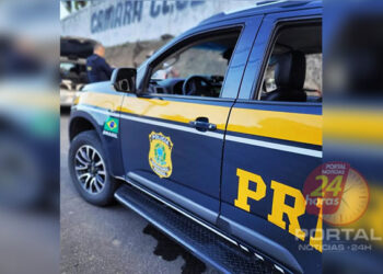 [Marataízes] Operação conjunta das PRF, PM e Guarda Civil Municipal apreendem carro clonado