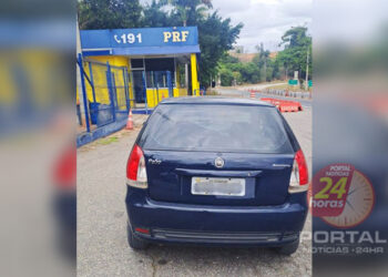 [Guarapari] PRF recupera carro furtado após perseguição em Itapemirim (ES)