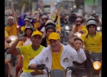 [Eleições 2024] Motociata marca encerramento da campanha de Toninho Bitencourt em Marataízes