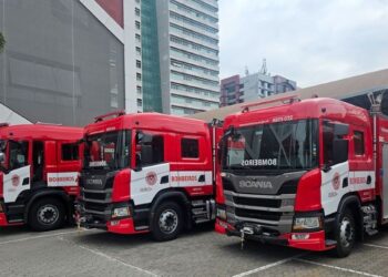 [Estado] Corpo de Bombeiros recebe novas viaturas de combate a incêndio, ambulâncias e caminhões