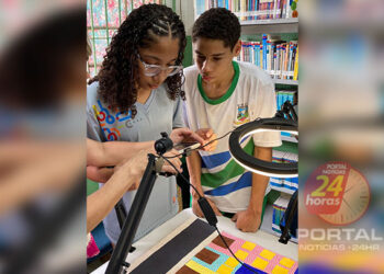 Estudantes de Cariacica (ES) apresentam animações em evento aberto ao público