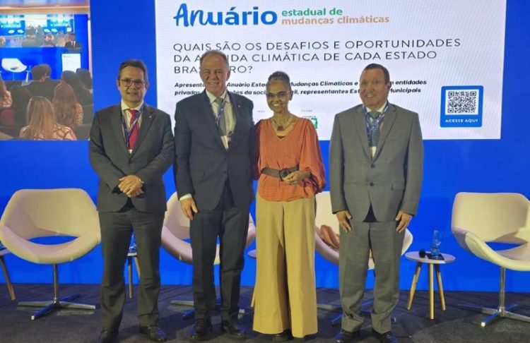 Casagrande participa do Lançamento do Anuário Estadual de Mudanças Climáticas, em Brasília