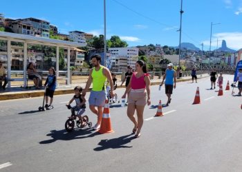 Projeto “Avenida de Lazer” levou diversão, esporte e paz às famílias cachoeirenses no domingo