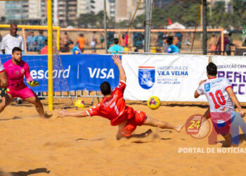 Jogo das estrelas do beach soccer acontece domingo (12) na Arena de Verão, em Vila Velha (ES)