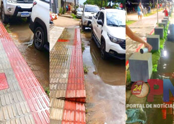 [Cesan] Esgoto estoura em vários pontos em Piúma e a Prefeitura multa Companhia de Saneamento