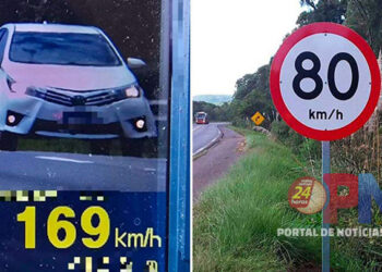 [“Voando” na pista] PRF flagra motorista a 169km/h na BR-101