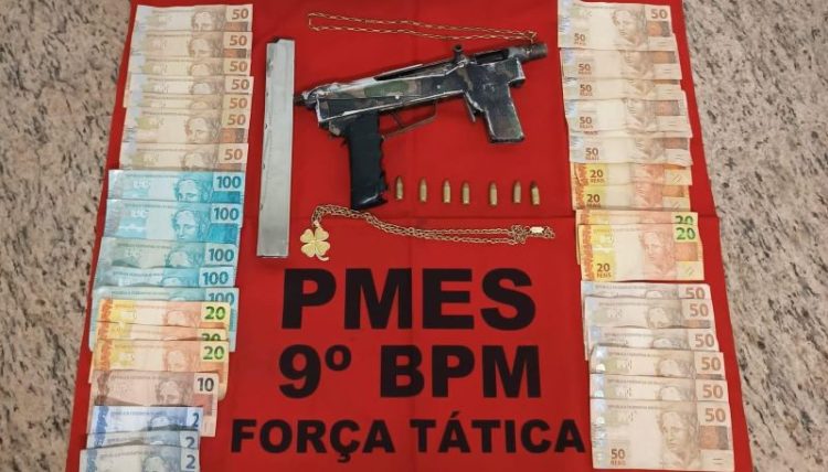 Armas de fogo são apreendidas pelo 9º BPM em Cachoeiro no fim de semana