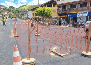 [Cachoeiro] Linha Vermelha é parcialmente interditada para reparo no asfalto