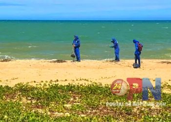 [Marataízes] Prefeitura realiza limpeza na Praia da Cidade Nova