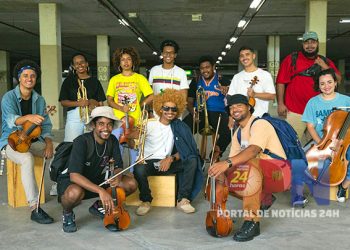 Orquestra da Quebrada leva música clássica e urbana a escolas de Cariacica e Viana, com MC Noventa, DJ Barol Beats e a cantora Mallu